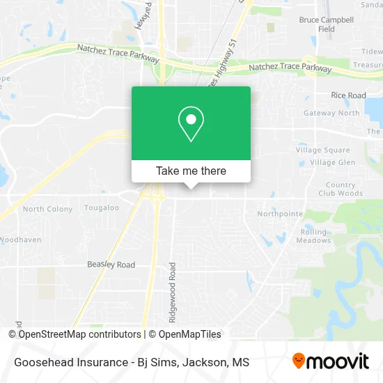 Goosehead Insurance - Bj Sims map