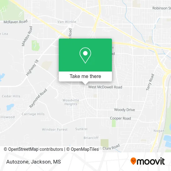 Autozone map