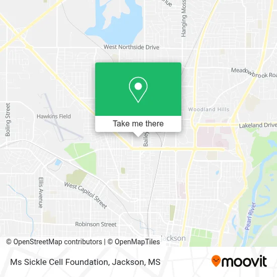 Ms Sickle Cell Foundation map