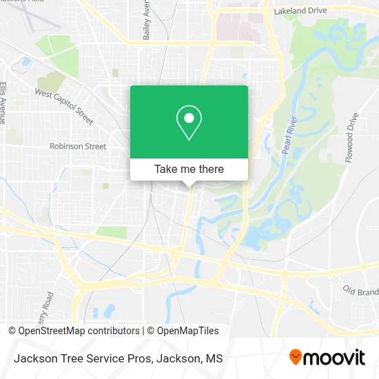 Jackson Tree Service Pros map