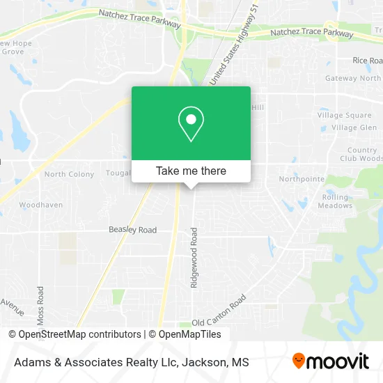 Adams & Associates Realty Llc map