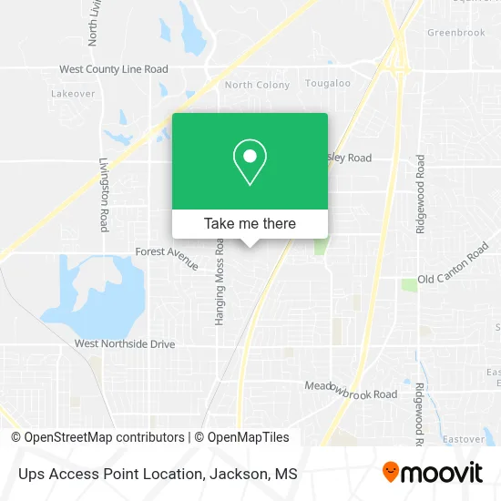 Ups Access Point Location map