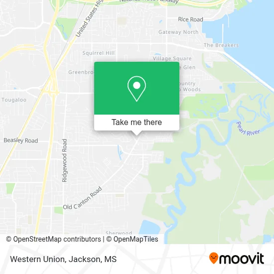 Western Union map
