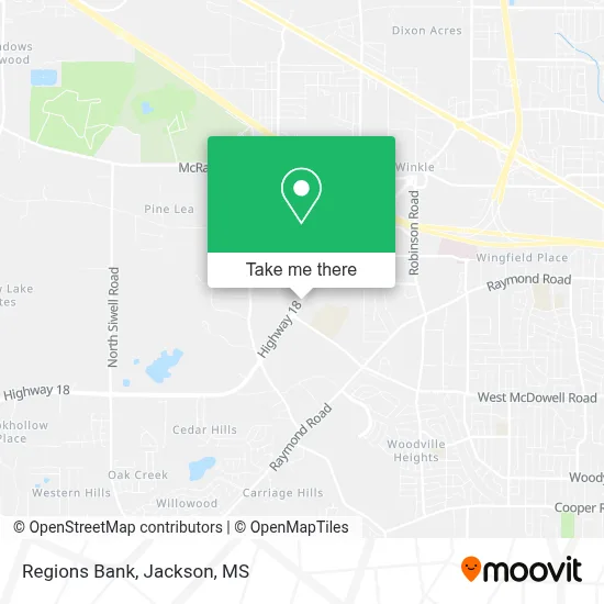 Regions Bank map