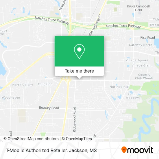 T-Mobile Authorized Retailer map