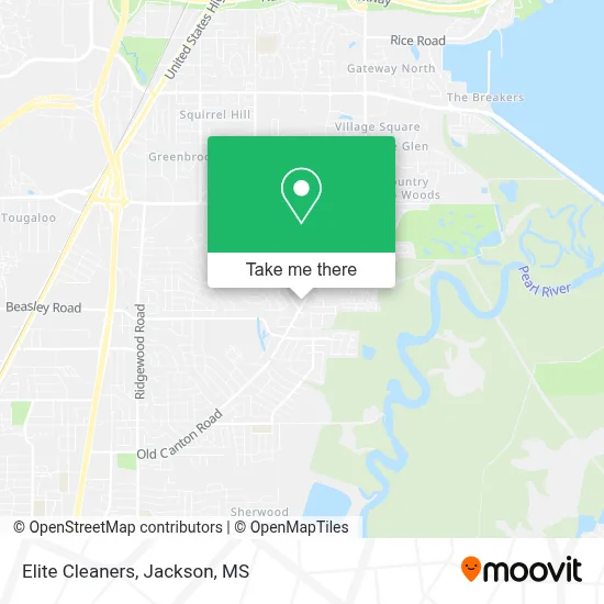 Elite Cleaners map
