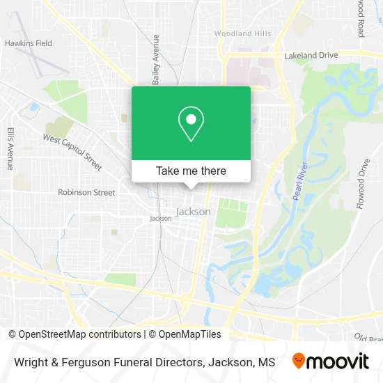 Wright & Ferguson Funeral Directors map