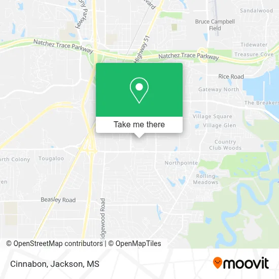 Cinnabon map