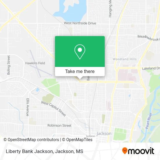 Liberty Bank Jackson map