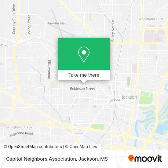 Capitol Neighbors Association map