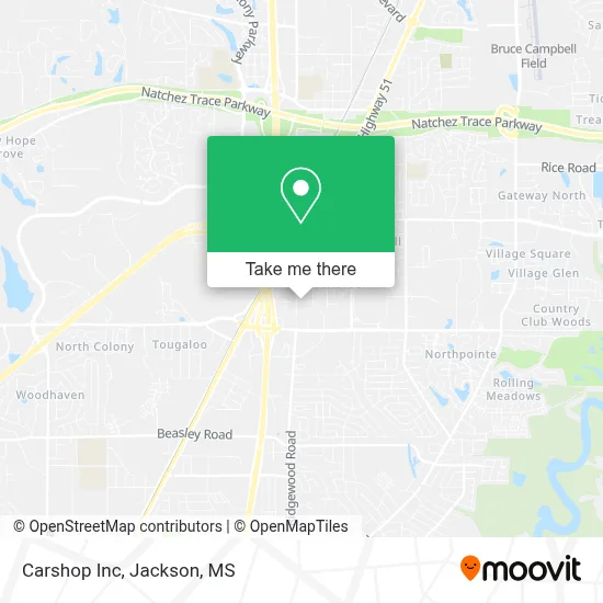 Carshop Inc map