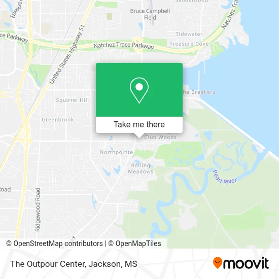 The Outpour Center map