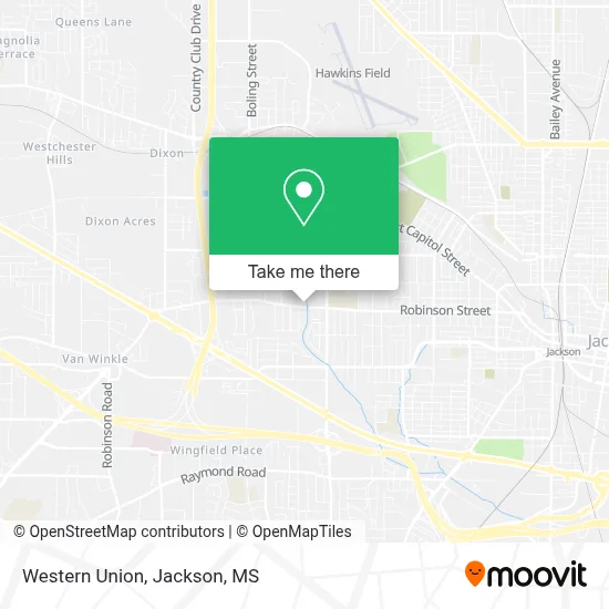 Western Union map