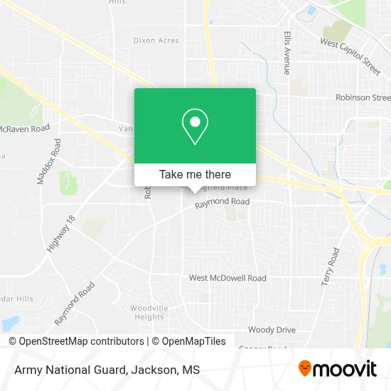 Army National Guard map