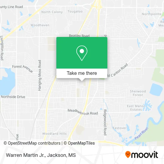 Warren Martin Jr. map