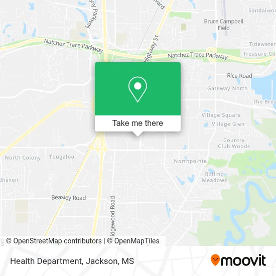 Health Department map