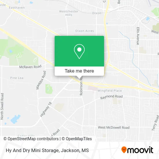 Hy And Dry Mini Storage map