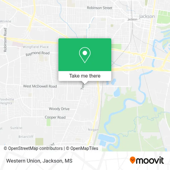 Western Union map