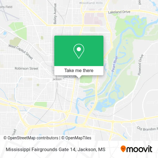Mississippi Fairgrounds Gate 14 map