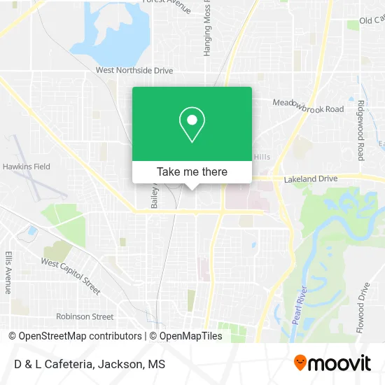 D & L Cafeteria map