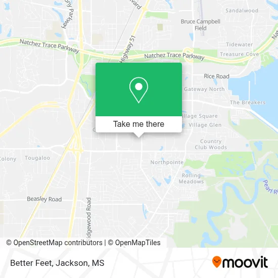 Better Feet map