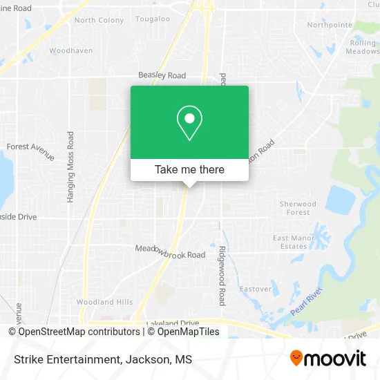 Strike Entertainment map