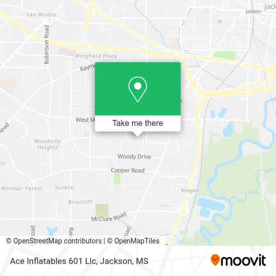 Ace Inflatables 601 Llc map