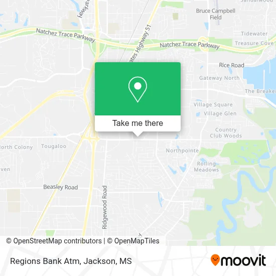 Regions Bank Atm map