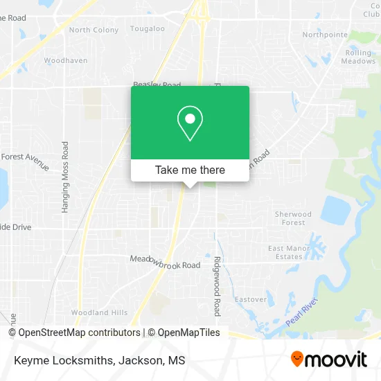 Keyme Locksmiths map