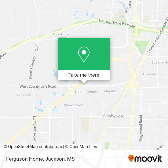 Ferguson Home map