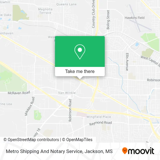 Metro Shipping And Notary Service map