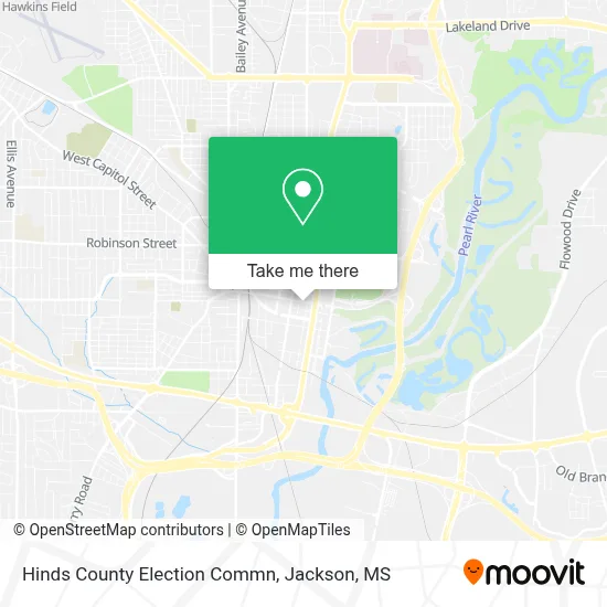 Hinds County Election Commn map