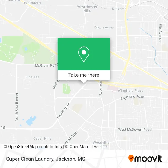 Super Clean Laundry map