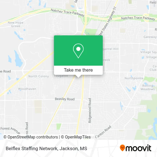 Belflex Staffing Network map