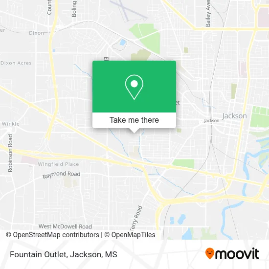 Fountain Outlet map