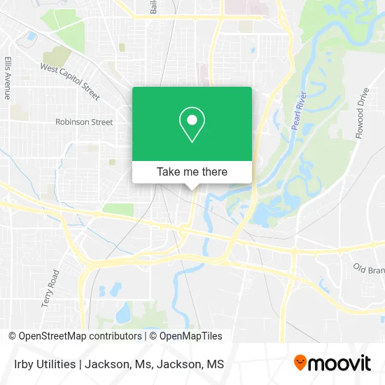 Irby Utilities | Jackson, Ms map