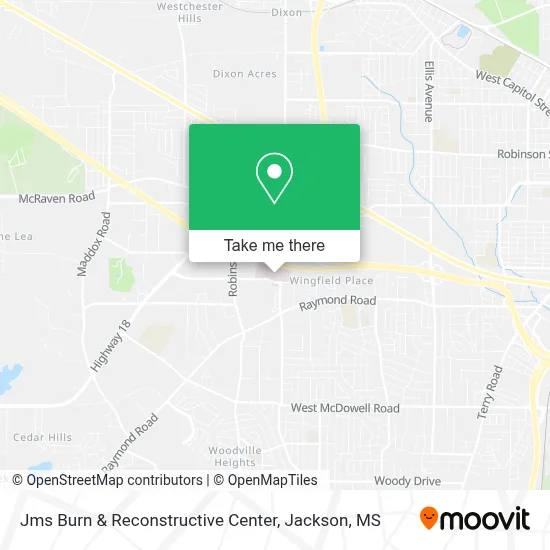 Jms Burn & Reconstructive Center map