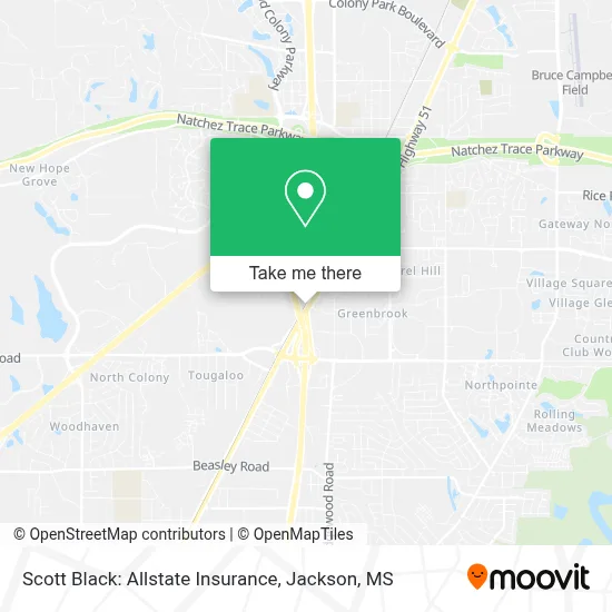 Scott Black: Allstate Insurance map