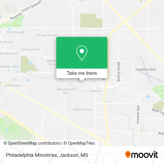 Philadelphia Ministries map