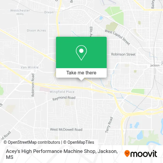 Acey's High Performance Machine Shop map