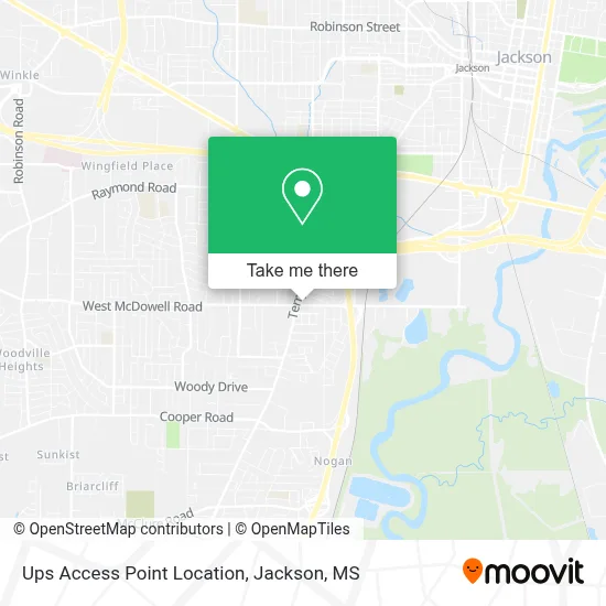 Ups Access Point Location map