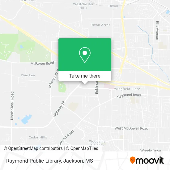 Raymond Public Library map