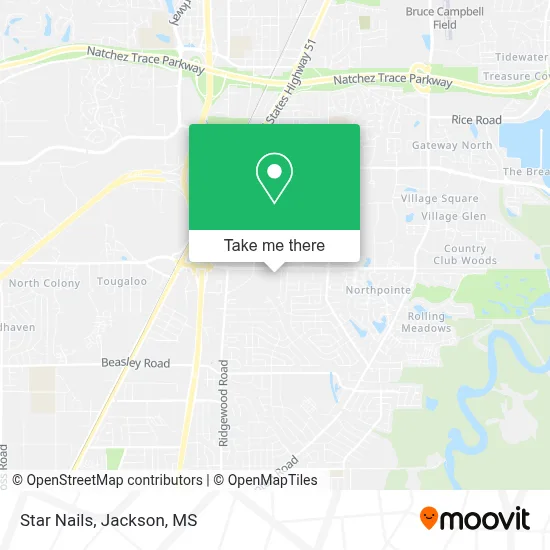 Star Nails map