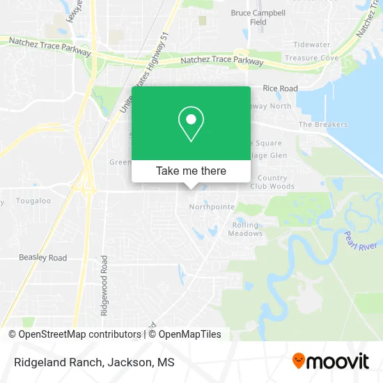 Ridgeland Ranch map
