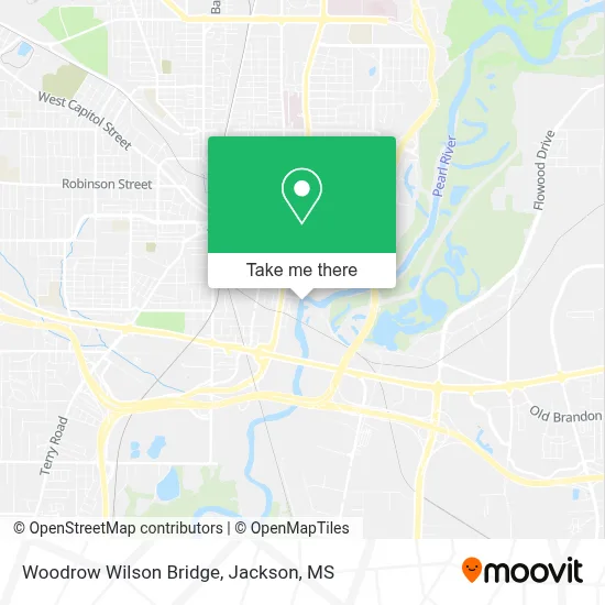 Woodrow Wilson Bridge map