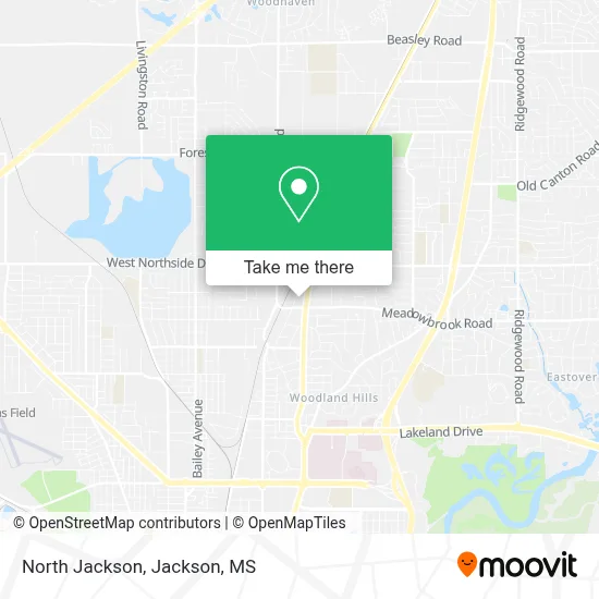 North Jackson map