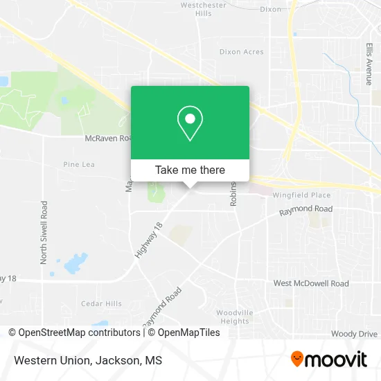 Western Union map
