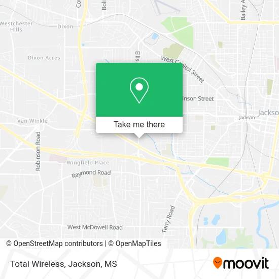 Total Wireless map