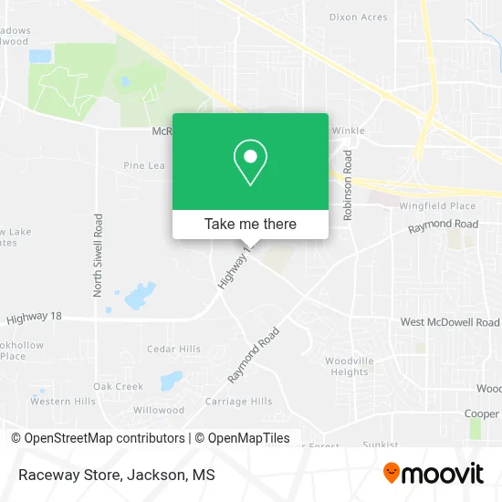 Raceway Store map