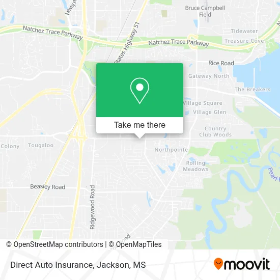 Direct Auto Insurance map